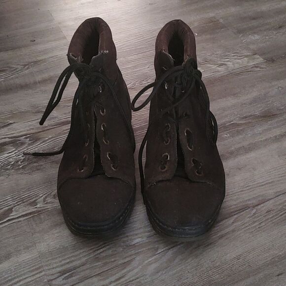 Vintage Timberland men's brown boots Sz 8 - Picture 2 of 8